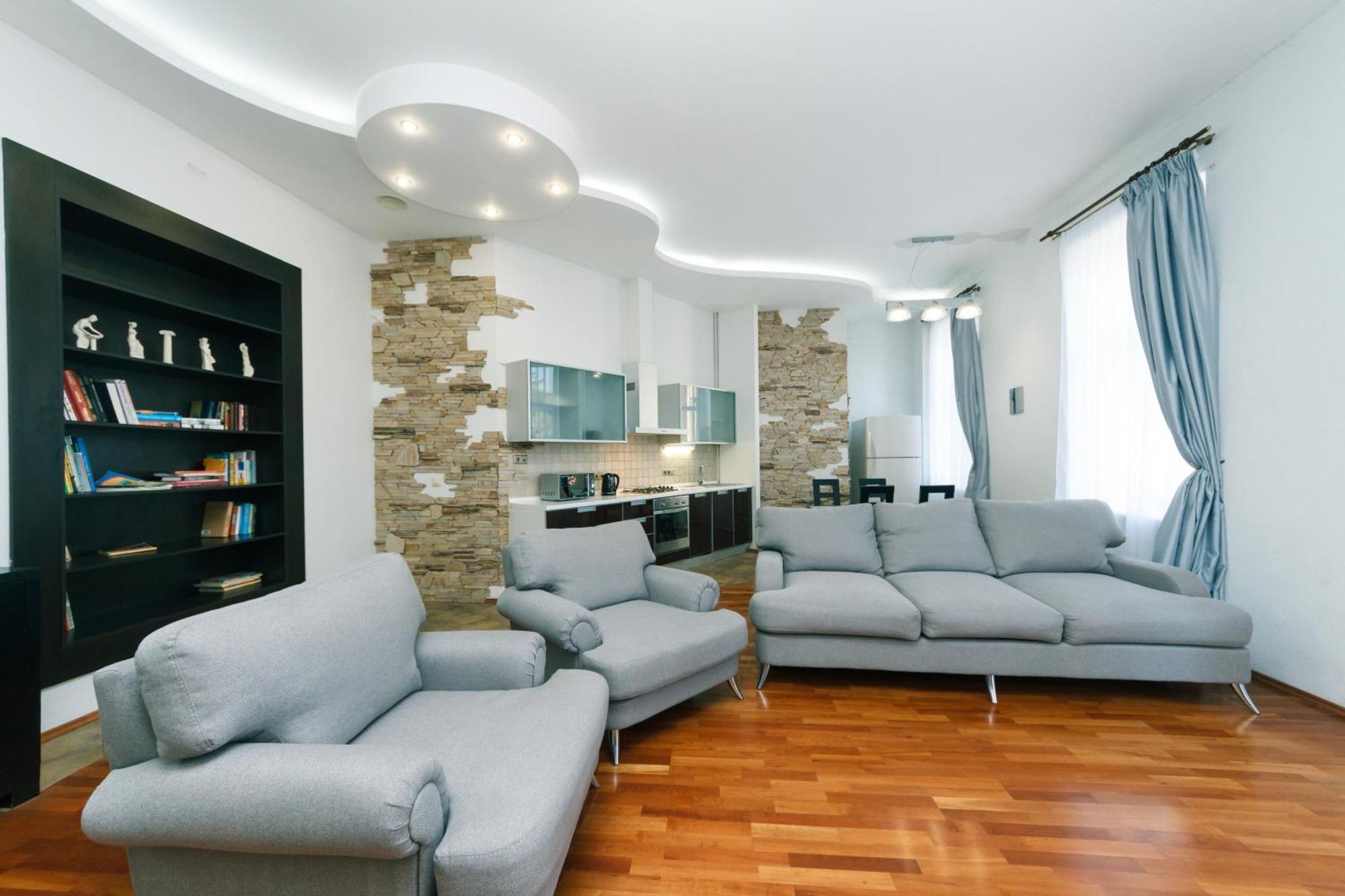 Lux Near Maidan, Khreschutyk 3Br Apartment Kiev Bagian luar foto