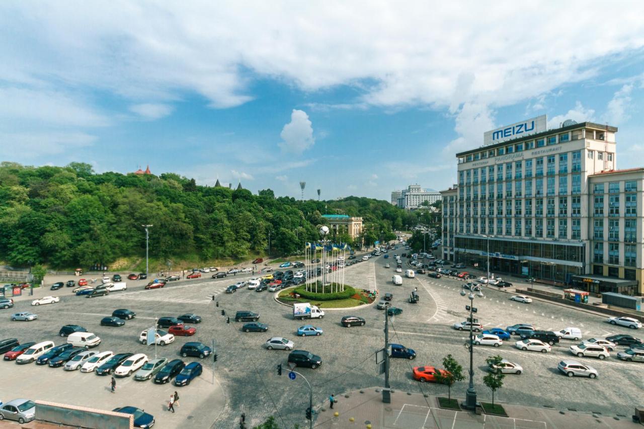 Lux Near Maidan, Khreschutyk 3Br Apartment Kiev Bagian luar foto